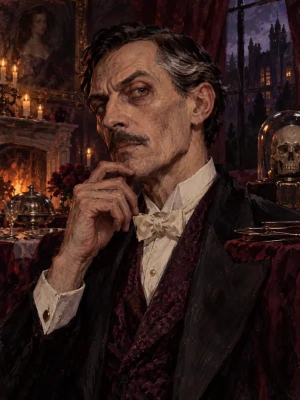 Dr. Mortimer Graves, the coroner with a morbid fascination