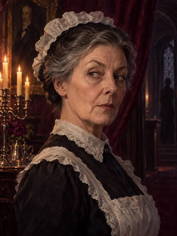 Mrs. Agatha Finch, the housekeeper who knows too much