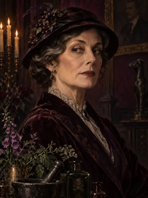 Mrs. Ophelia Marsh, the herbalist with poisonous knowledge