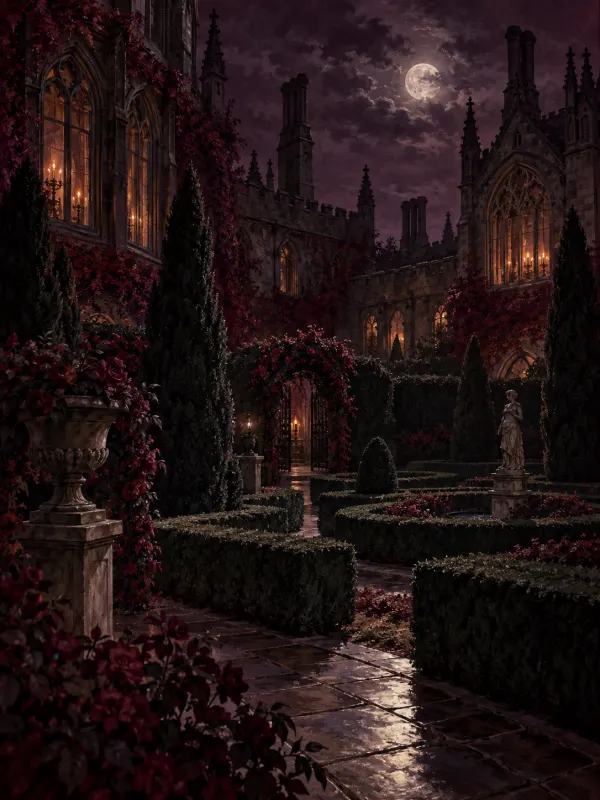 The Garden: Manicured hedges and hidden paths