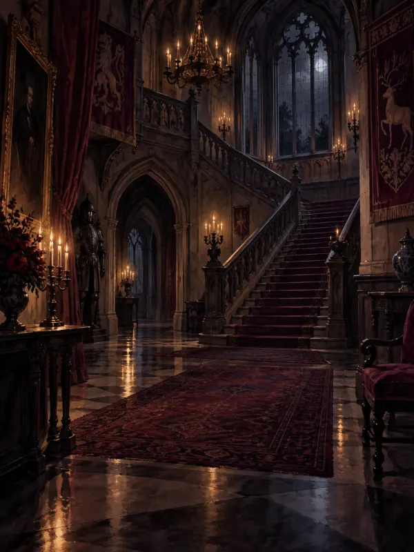 The Hall: A grand entrance with a sweeping staircase