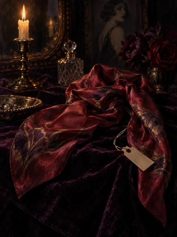 Scarf: A long silk scarf